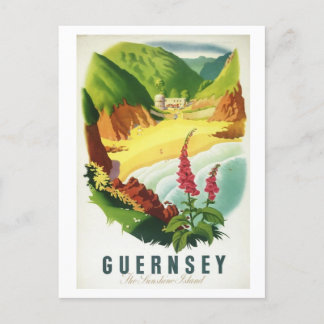 Vintage Guernsey The Sunshine Island Postcard