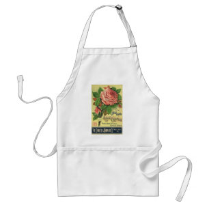 Vintage Guide to Rose Culture Book Cover Art, 1891 Standard Apron