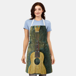 Vintage guitar artwork apron