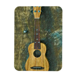 Vintage guitar artwork magnet