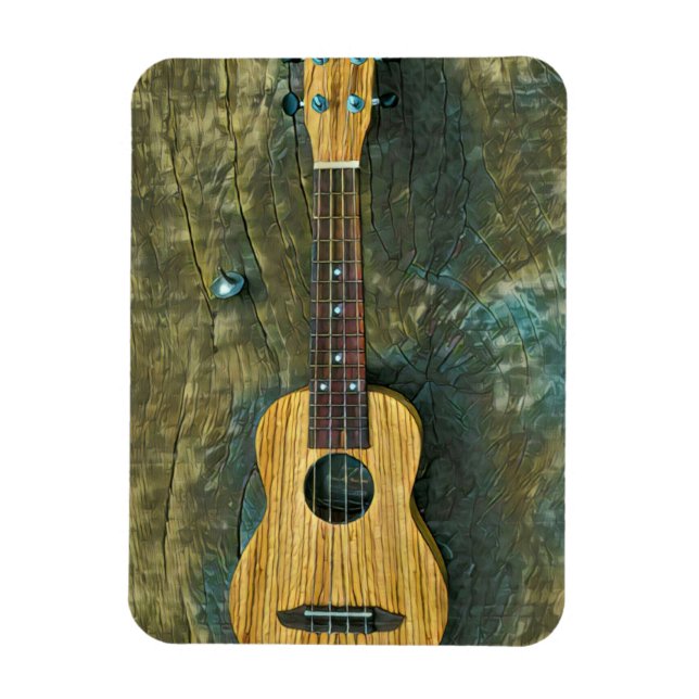 Vintage guitar artwork magnet (Vertical)