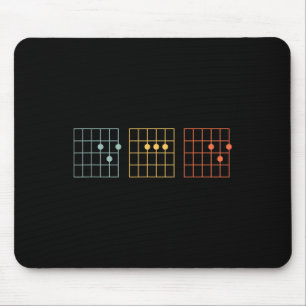 Vintage Guitar Best Dad Ever Dad Chord Music Fathe Mouse Pad