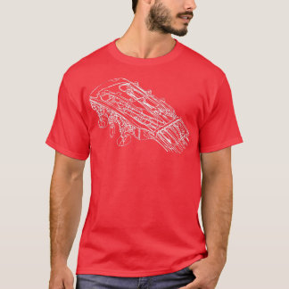 Vintage Guitar Drawing Guitarist  T-Shirt
