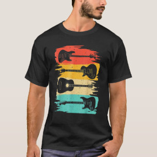Vintage Guitar For Men Women Music Band Guitarist T-Shirt