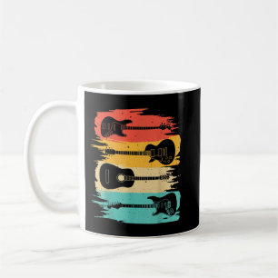 Vintage Guitar Gift For Men Women Music Band Guita Coffee Mug
