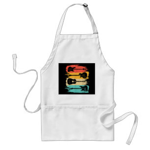 Vintage Guitar Gift For Men Women Music Band Guita Standard Apron