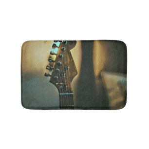 Vintage guitar gifts bath mat