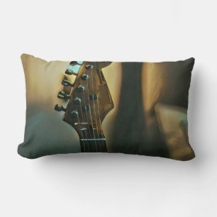 Vintage guitar gifts lumbar cushion
