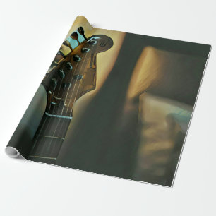 Vintage guitar gifts wrapping paper