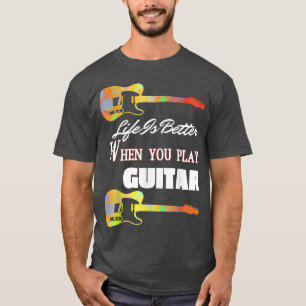 Vintage Guitar Guitarist Lover Instrument Electric T-Shirt
