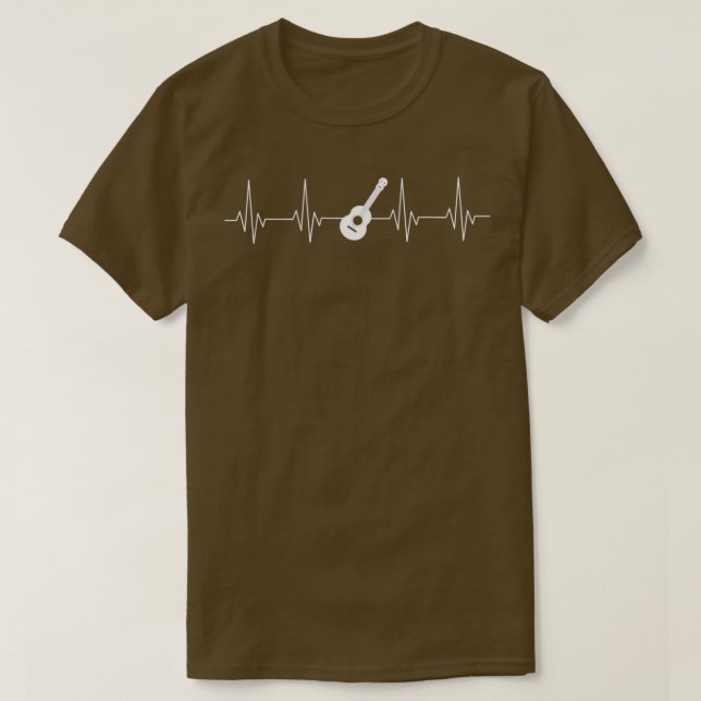 Vintage Guitar Heartbeat 1 T-Shirt (Design Front)