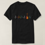 Vintage Guitar Heartbeat Electric Guitar Lovers T-Shirt<br><div class="desc">A Vintage Gift For awesome Guitar Lovers and yours Family in Christmas,  Birthday or any Occasion.</div>