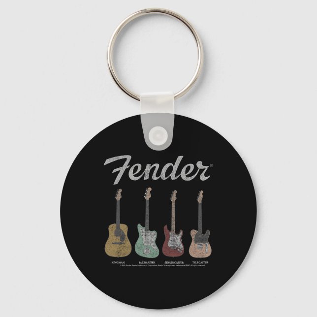 Vintage Guitar Lineup  Key Ring (Front)