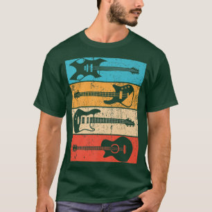 Vintage Guitar Lovers Guitarist Dad, Grandpa, Frie T-Shirt