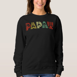 Vintage Guitar Men Music Papaw Guitarist Father's Sweatshirt