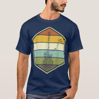 Vintage Guitar Player Guitarist Guitar Music Notes T-Shirt