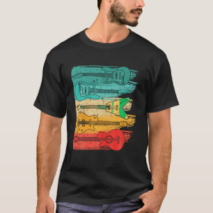 Vintage Guitar Player Guitarist Musician Band T Sh T-Shirt