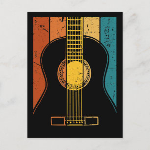 Vintage guitar postcard