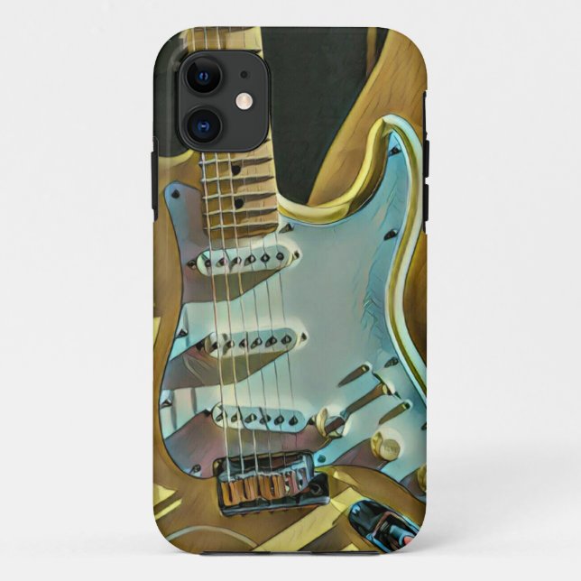 Vintage guitarist birthday gift Case-Mate iPhone case (Back)