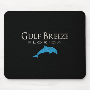 Vintage Gulf Breeze Fl Dolphin T Shirt Mouse Pad