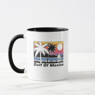 Vintage Gulf of Mexico 1672 Historic Map Aesthetic Mug