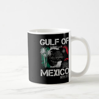 Vintage Gulf Of Mexico 1672 Historic Map Retro Bea Coffee Mug