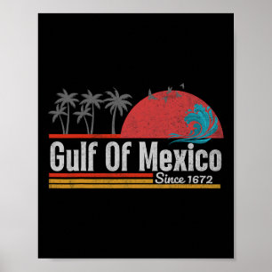 Vintage Gulf Of Mexico Est.1772 Graphic Poster