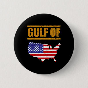 Vintage Gulf Of United States Of America 6 Cm Round Badge