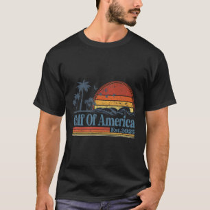Vintage Gulf Of Us America Est 2025 Retro Beach T-Shirt