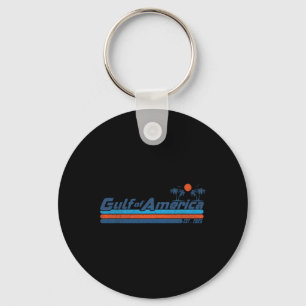 Vintage Gulf Of Usa America Est 2025 Beach Palm Gu Key Ring