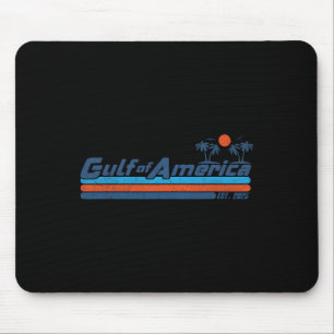 Vintage Gulf Of Usa America Est 2025 Beach Palm Gu Mouse Pad