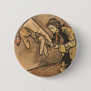 Vintage Gulliver's Travels by Arthur Rackham 6 Cm Round Badge