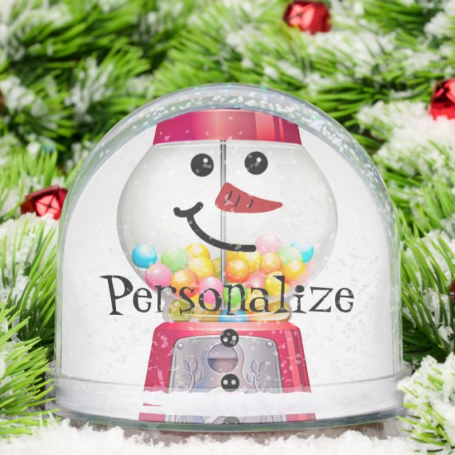 Vintage Gumball machine snowman snow globe  (Creator Uploaded)