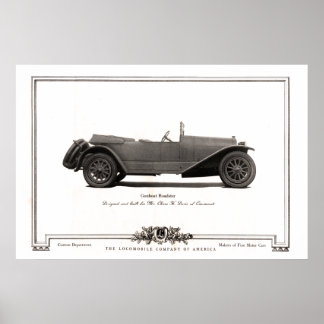 Vintage Gunboat Roadster Automobile Ad from 1919 Poster