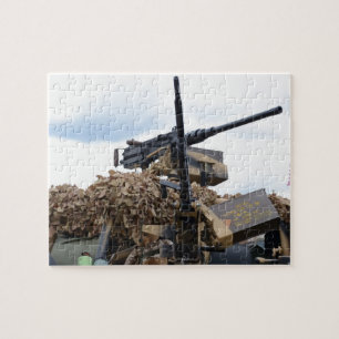 Vintage Guns On WWII Armour Jigsaw Puzzle