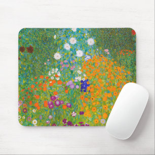 Vintage Gustav Klimt Cottage Garden Flower Art Mouse Pad
