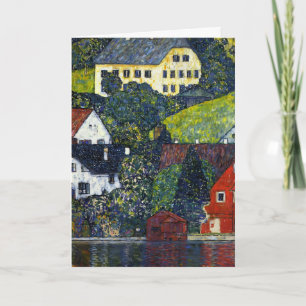 Vintage Gustav Klimt Houses Unterach Attersee Art Card