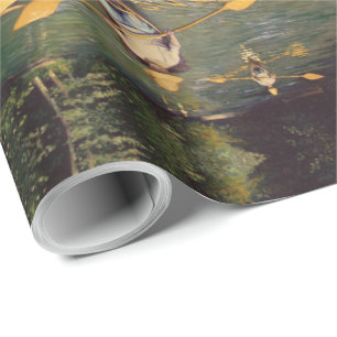 Vintage Gustave Caillebotte Skiffs on the Yerres W Wrapping Paper