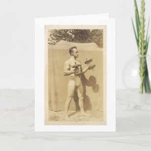 Vintage - Guys With Muscles, Card