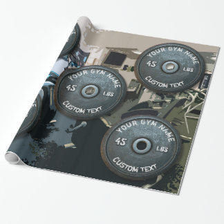 Vintage Gym Owner or User Fitness 45 Pounds Funny Wrapping Paper