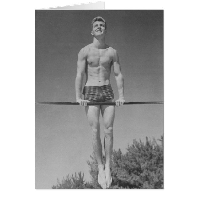 Vintage Gymnast Card (Front)