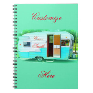 vintage gypsy caravan casa notebook