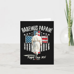 Vintage Habemus Papam Pope Leo Robert Prevost Pope Card