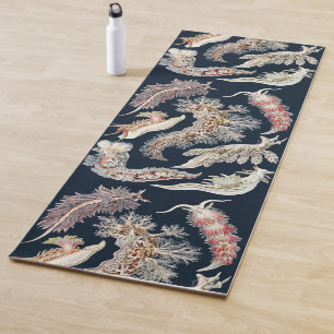 Vintage Haeckel Nudibranch Ocean Art Yoga Mat