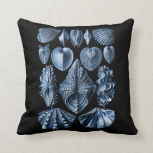 Vintage Haeckel Seashells Pillow