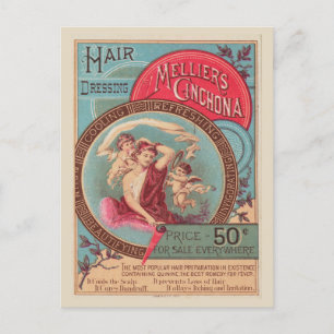 Vintage Hair Dressing Product Advertisement Postcard