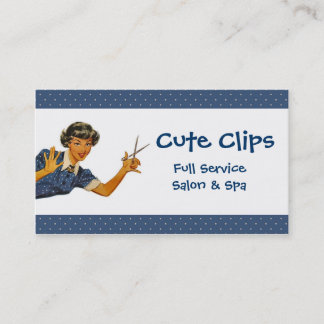 Vintage Hairdresser or Salon Business Card