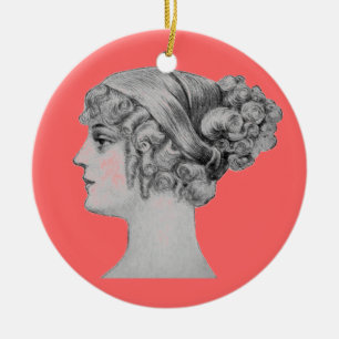 Vintage Hairstyle Ornament