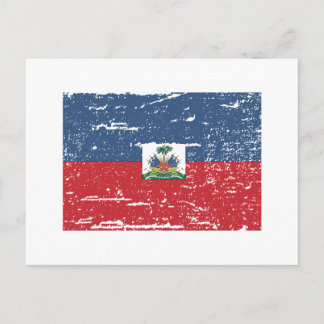 Vintage Haiti Flag Postcard