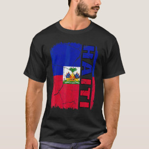 Vintage Haitian Flag Haiti Pride Roots Heritage T-Shirt